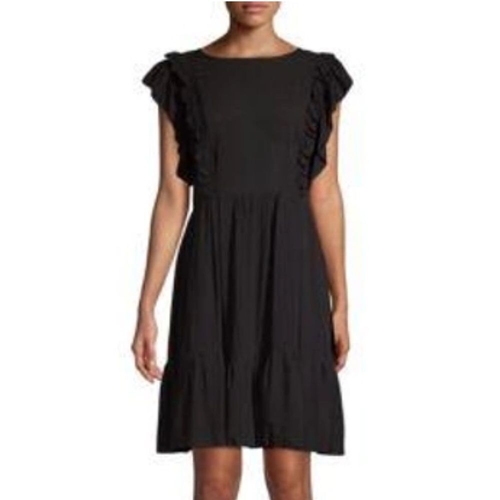 NWT Zadig & Voltaire Womens Rousseau Shift Dress Black Medium